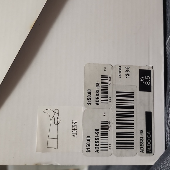 ALDO Adessi Over Knee Thigh High Block Heel Bow Tie Zip Black Suede Boots 8.5/39 - Picture 8 of 13